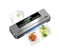 6-in-1 Multi-functional Food Vacuum Sealer Machine with Built-In Cutter, LED Digital Display, 50 Vacuum Bags for Preserving Meat, Vegetables, Snacks, Fruits, Grains