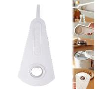 6-In-1 Multi-Functional Lid Opener, Adjustable Multifunctional Stainless Steel Can Opener, Magnetic Jar Opener for Fridge, Lid Remover for Jars Kitchen Gadgets Tools (White)