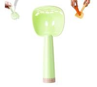 6-in-1 Multifunctional Kitchen Cooking Spoon, Heat Resistant Slotted Skimmer Scoop, All-in-One Strainer, Potato Masher, Garlic Grinder & Egg Separator for Daily Cooking, Draining & Mashing (Green)