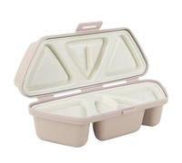 6 in 1 Onigiri Mold, Plastic 6 in 1 Triangle Onigiri Mould Triangle Sushi Rice Ball Maker Press Tool for Easy Shaping Meal Prep Bento Lunch Eaweed Rices Balls Sushi Musubi (Light Brown)