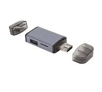 6 - in - 1 OTG Card Reader USB 3.0 Type - C SD/TF Adapter with Hub, Aluminum Alloy Multi - Port Memory Card Reader for Android Mac Phones and Laptops