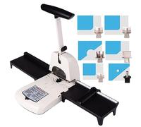 6-in-1 Paper Corner Rounder and Hole Punch Tool with Interchangeable Dies for Document and Craft Corner Rounding and Punching