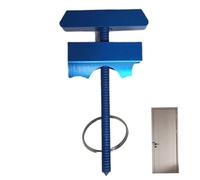 6-in-1 Portable Aluminum Door Lock, Punch-Free Temporary Stall Smart Safety Tool for Hotel, Dorm, Apartment, Bathroom Travel Security Anti-Break-in Lock