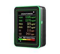 6 in 1 Quality Monitor Indoor, Pollution Monitor, CO2 Monitor Quality Tester, Quality Dete Sensor,