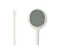 6-in-1 Retractable Mosquito Catcher, Electric Fly Trap, Insect Lamp, Bat, Household Retractable Handle(White Extendable)