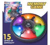 (6-in-1 Round Memory Game) 6-in-1 Round Memory Game Machine, Handheld Electronic Memory Game With Lights And Sounds