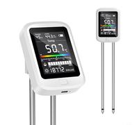 6-in-1 Soil Moisture Meter | Digital Plant Temperature/Soil Moisture/PH Meter | Sunlight Intensity LCD Display Soil Test Meter | For Gardening/Outdoor Plants