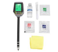 6 in 1 Soil PH Meter Kit PH EC Light Fertility Humidity Temperature Soil Digital Tester for Garden Grass Lawn Greenhouse Plant Care