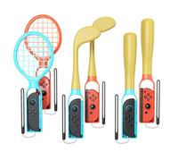 6 IN 1 Sports Game Accessories Bundle for Switch 2 Compatible with Joy con 2 & Joycon 1, Family Party Accessories Pack for Switch Games with Tennis Rackets, Golf Clubs, Baseball
