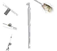 6-in-1 Stainless Steel Fishing Multi Tool Hook Remover and Knot Tyer, Fishing Knot Tying Tool, Quickly Fish Hook Remover Tool, Tackle Accessories Gift for Anglers (1PC)
