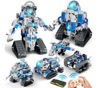 6 in 1 Technic Robot Building Set,APP & Remote Control Robotics Tank RC Tracked Racer Model,780PCS Rechargeable RC Building Block Toy Birthday Gift for Kids Boys Girls Ages 7 8 9 10 11 12 13 14+
