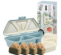 6 in 1 Triangular Onigiri Moulds, Non-Stick Sushi Onigiri Moulds, Japanese Aesthetic DIY Rice Ball Mould, Portable, Easy to Clean for Seaweed Flakes, Vegetables, Japanese Style Packaging