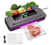 6 in 1 Vacuum Sealer Machine, 6 Modes Multi-Functional Food Vacuum Sealer with 10pcs Vacuum Bags, 30cm Longer Seal Food Sealer Built-In Cutter, Keep Meat Vegetables Snacks Fruits Grains Fresh