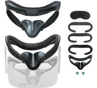 6-in-1 VR Face Pad Set for Oculus Quest 2, Fitness Facial Interface Bracket, 3 Pieces Foam Cushion, Anti-fogging Sweatproof Face Cover for Oculus Quest 2 Accessories Replacement, Air Circulation
