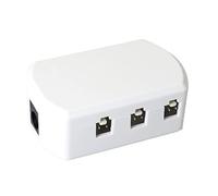 6 In 1 White Splitter RLECS Under Cabinet Puck Lights with 2 Pin White Cables for Cabinet Kitchen Lights with 2 Pin Connectors