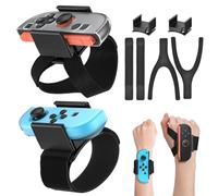 6-in-1 Wrist Band for Nintendo Switch Just Dance & Sports Games, Compatible with Switch & OLED Joy Controller, Case-Friendly Adjustable