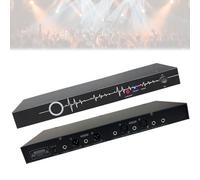 6-in 4-out Audio Processor, Intelligent Feedback Elimination Device, 6.5mm Universal Interface, Low Distortion Sound Processor, For Stage Performance, Ktv, Conference