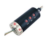 6 in 6 out M5 tooth 12 way 2A side outlet rotary gas-electric combination slip ring electrical-hydraulic combination slip ring joint