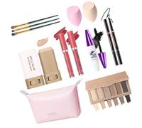 6 In1 Makeup Kits Contains Velvety Eyeshadow Long Lasting Lip Tints and Precisions Eyebrow Pencil for Beginners Eyeshadow Color Scheme Set