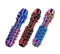 6 in1 Stim Fidget Toy - 3 Pack 3D Printed Pocket Spiky Keychain with Smooth Spinner, Reinforced Slider & Clicker | Sensory Toys for Anxious, Focus & Stress Relief | For Work, Study, Long Drives