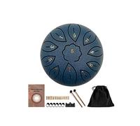 6-inch 11-Tone Percussion Instrument for Beginners Tuning Steel Drum Drummer Rattle Drum Tongue Drum (Color : Black)