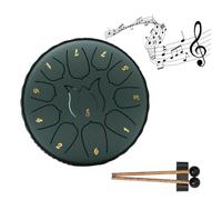 6 Inch 11 Tone Steel Tongue Drum Hand Pan Drum Drumstick Instrument Relaxation Percussion Yoga Z6t5 Glucopon Music Tambourine