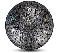 6 Inch 11 Tone Steel Tongue Drum, Handpan Kit, Portable Percussion Instrument for Entertainment, Stage Performance (Silver)