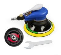 6-inch (150 mm) Pneumatic Random Orbital Sander for Automotive Polishing Grinding - 13500 Rpm 1/4 Thread 5 Mm Orbit Rear Exhaust 0.3 M³/min Air Consumption(6-INCH)
