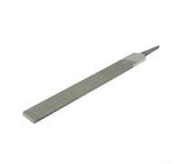 6 Inch 150mm Alloy Steel File Set Without Handle, Medium-Toothed Hand Files Including Flat, Round, Half-Round, Triangular and Square Shapes for Metalworking, Wood Sanding and Shaping(Flat File)
