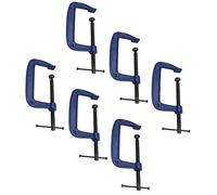 6 Inch (150mm) Cast Iron Screw G Clamp Fastener Holder Support vice Clamping 6pc