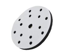 6-inch (150mm) Sponge Interface Pad for Orbital Sanders - 15-Hole Design, for Durable Foam Material, Compatible with 6-Inch Pneumatic & Electric Sanding Pads, 12mm Thread