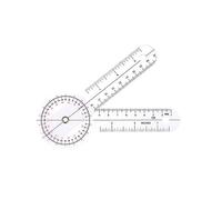 6 Inch(16cm) Protractor Transparent Orthopedic Angle Ruler Plastic Goniometer Professional Orthopedic Protractor Ruler for Physical Therapy Occupational Therapy Fitness Medical Protractor Angle Ruler