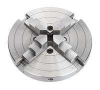 6-Inch 4-Jaw Self-Centering Wood Lathe Chuck - Thread 1 x 8TPI, Woodturning Lathe Chuck Set with 4 Jaws, Self-Centering Chuck for Wood Lathe