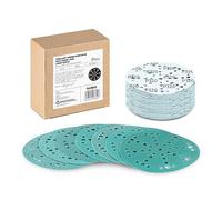 6 Inch 49 Hole Assorted Sanding Disc, Hook and Loop Film Backing Sanding Discs Compatible with Festool Sanders by toolant - 50 Pack (40-320 Grit)