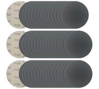 6 Inch 50 Pcs Wet Dry Sanding Discs Hook and Loop, 1500 Grit Sandpaper Automotive Wood Metal Polishing & Sanding, Silicon Carbide Sand Paper for Random Orbital Sander (Grit 1500)