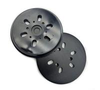 6 Inch 6 Hole Sanding Pad with Dust Holes, Rubber Backing Pad for Bosch Orbital Sander, Abrasive Polishing and Grinding Disc for Wood, Paint or Plaster Removal, High Density Hook (B)