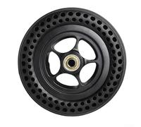 6 Inch 6x1 1/4 Solid Tire with Wheel Hub for Electric Scooter and Wheelchair Replacement - 150mm Diameter Black Rubber Wheel with