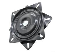 6 Inch 8 Inch 10 Inch Full Ball Bearing Heavy Duty Steel Swivel Base for Furniture, 360-Degree Rotation Turntable with Reinforced Cold-Rolled Steel Plate, Black