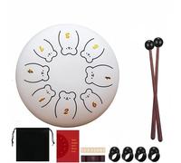 6 Inch 8 Notes Chakra Rain Drum for Garden: Rust-Proof Excellence & Ergonomic Grip(L)