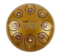 6-inch 8-tone Ethereal Drum Halloween Day Gift Musical Instrument, Multi-color Tambourine, Suitable for Fetal Training, Music Performance, Music Initiation, Yoga Meditation Instruments (Steel Drums8)