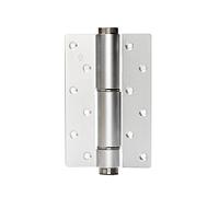 6 Inch Adjustable Invisible Door Hinge,with a Door Closer Cushioning Invisible Hydraulic Spring Hinge, The Automatic Door Closing(6 inch Sand Silver,1 pc)