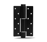 6 Inch Adjustable Invisible Door Hinge,with a Door Closer Cushioning Invisible Hydraulic Spring Hinge, The Automatic Door Closing(6 inch Sand Black,1 pc)