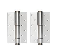 6 Inch Adjustable Invisible Door Hinge,with a Door Closer Cushioning Invisible Hydraulic Spring Hinge, The Automatic Door Closing(6 inch Sand Silver,2 pcs)