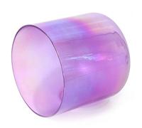 6 Inch Alchemy Crystal Singing Bowl, 440Hz Clear Purple Quartz Chakra Bowl, For Yoga, Sound Healing, Meditation, With Free Acrylic Striker & O-ring(G Note) (One Color B Note)