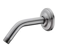 6 Inch Angled Shower Arm with Flange Stainless Steel Wall Mounted Extension Arm for Top Shower Head,Brushed Nickel