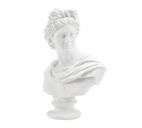 6 inch Apollo Statue Greek and Roman Mythology God Classic Replica Head Bust Sculpture Figurine Home Decoration Tabletop Cabinet Collection Draw Sketch Art Resin Crafts Ornament Figure (Apollo)
