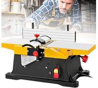 6 Inch Benchtop Wood Planer Jointer - Heavy Duty Thickness Planer with 12000 RPM Motor, Multifunctional Tool for Precision Wood Cutting & Surface Smoothing