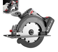 6 inch Bevel Sliding Miter Saw, Aluminum Blade Shields, Double Speeds(4500/3200rpm), 15-Amp, Ideal for DIY & Woodworking