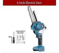6 Inch Brushless Electric Saw For Makita 18v Battery.automatic Oiler Handheld Garden Logging Chainsaw Wood Cutting Power Tool - JV