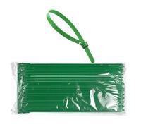 6 Inch Cable Ties Green 100 Pack, 2.5mm x 100mm Zip Ties Reusable | Long 18 lbs Tensile Strength with UV Resistant, Nylon Plastic Small Cable Wrap for Tidy Wires Home Workshop and Garden